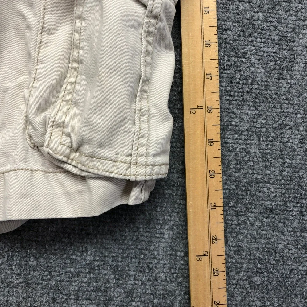 Aeropostale Mens Cargo Shorts Size 34 Tan KhakI  Multi Pocket Utility